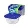 Ziploc Food Storage Meal Prep Containers Reusable for Kitchen Organization Smart Snap Technology Dishwasher Safe Deep Square 3 Count