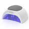 SUNUV UV Light for Gel Nails Polish UV LED Nail Lamp with 4 Timer Settings Auto Sensor Removable Base SUN2C Grey