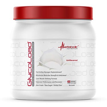 Metabolic Nutrition Glycoload 100 Micronized Cyclic Cluster Dextrin Carbohydrate Powder Muscle Glycogen Loading Carbohydrate Pre Intra Post Workout Supplement Unflavored 600 gm 30 ser