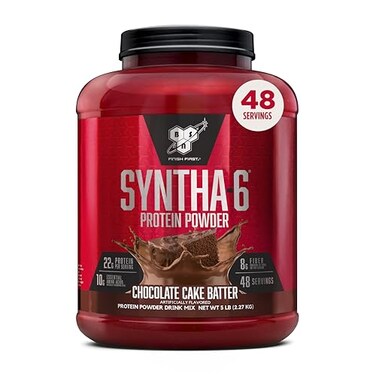 BSN SYNTHA6 Whey Protein Powder Micellar Casein Milk Protein Isolate Powder Chocolate Cake Batter 48 Servings Package May Vary