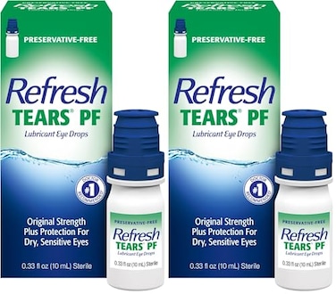 Refresh TEARS PF PreservativeFree Artificial Tears Lubricant Eye Drops 033 fl oz 10 mL Pack of 2