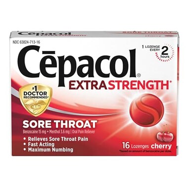Cepacol Extra Strength Sore Throat Lozenges Cherry 16ct