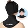 Comfitech ComfiTECH Cold Cap and Neck Ice Pack Wrap Gel Combo Care Package for Head and Cervical Black Large