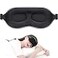 MZOO Luxury Sleep Mask for Back Side Sleeper Complete Light Blocking Sleeping Eye Mask Night Blindfold 3D Zero Pressure Spacious for Lash Extensions Breathable Soft Eye Cover Flight Nap Travel