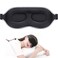 MZOO Luxury Sleep Mask for Back Side Sleeper Complete Light Blocking Sleeping Eye Mask Night Blindfold 3D Zero Pressure Spacious for Lash Extensions Breathable Soft Eye Cover Flight Nap Travel
