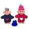 HUMWE 2 Pack Cute Troll Dolls Lighter Case Holder Silicone Funny Mini Dolls Lighter Pouch Sleeve with Sweater Hat for Regular Lighter Lighter not Included Dark Blue red