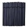 CVNDKN 500 Pcs Black Disposable Plastic Flexible Straws023 diameter and 77 long
