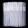 CVNDKN 200 Pcs Individually Packaged Clear Plastic Extra Long Flexible Disposable Drinking Straws023 diameter and 102 long Clear