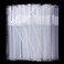 CVNDKN 200 Pcs Individually Packaged Clear Plastic Extra Long Flexible Disposable Drinking Straws023 diameter and 102 long Clear