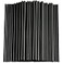 CVNDKN Black Straws100 Pcs Long Disposable Plastic Drinking Straws 023diameter and 102longBlack