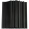 CVNDKN Black Straws100 Pcs Long Disposable Plastic Drinking Straws 023diameter and 102longBlack