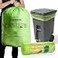 GreFusion Compostable 36 gallon Trash Bags Extra Thick 128 Mills Compost 36 Gal Trash Bags Kitchen Tall Garbage Bags Compostable Lawn Leaf Yard Waste bagsASTM D6400Bpi Certified