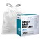 Plasticplace Custom Fit Trash Bags Compatible with Simplehuman Code L 100 Count White Drawstring Garbage Liners 48 Gallon 18 Liters 1675 x 245