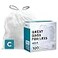 Plasticplace Trash Bags Compatible with Simplehuman x Code C 100 CountWhite Drawstring Garbage Liners 2632 Gallon 1012 Liter 1475 x 20