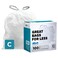 Plasticplace Trash Bags Compatible with Simplehuman x Code C 100 CountWhite Drawstring Garbage Liners 2632 Gallon 1012 Liter 1475 x 20