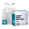 Plasticplace Trash Bags Compatible with Simplehuman x Code C 100 CountWhite Drawstring Garbage Liners 2632 Gallon 1012 Liter 1475 x 20