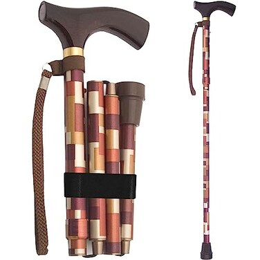 Switch Sticks Walking Cane for Men or Women Foldable and Adjustable from 3237 Inches FSA and HSA Eligible Maple