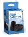 Medline 12 Tips for Small Base Cane Black Box contains 1 pair