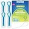 DanTicy Floss Threaders Deep Clean Dental Floss Threader for Braces Bridges and Implants 200PCS4PackBlue