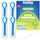 DanTicy Floss Threaders Deep Clean Dental Floss Threader for Braces Bridges and Implants 200PCS4PackBlue