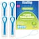 DanTicy Floss Threaders Deep Clean Dental Floss Threader for Braces Bridges and Implants 200PCS4PackBlue