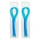 WLLHYF Dental Floss Threader Multifunctional Nylon Loop Design for Your Teeth Deep Clean Floss for Braces Bridges Implants 100 Count 2 Pack Blue