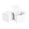 SHIPKEY 10 Pcs White Cardboard Gift Boxes with lids 6x6x6inch Square Boxes Medium Gift Boxes Suitable for Party Wedding Christmas Holidays Birthdays and All Other Occasions