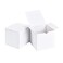 SHIPKEY 10 Pcs White Cardboard Gift Boxes with lids 6x6x6inch Square Boxes Medium Gift Boxes Suitable for Party Wedding Christmas Holidays Birthdays and All Other Occasions