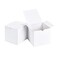 SHIPKEY 10 Pcs White Cardboard Gift Boxes with lids 6x6x6inch Square Boxes Medium Gift Boxes Suitable for Party Wedding Christmas Holidays Birthdays and All Other Occasions