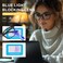 hunsquer Blue Light Glasses for WomanMen Computer Blue Light Glasses
