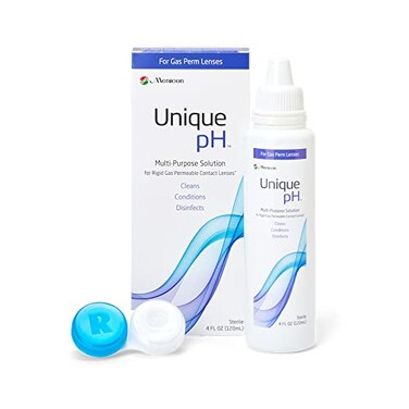 Menicon Unique pH MultiPurpose Contact Lens Solution With Lens Case 4 Fluid Ounces