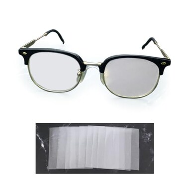 pranovo 10 Pack Glasses Translucent Eye Patch for Glasses Vision Patching for Lazy Eye Amblyopia Strabismus After Eye Surgery Recovery