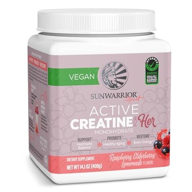 Sunwarrior Raspberry Elderflower Active Creatine Monohydrate for Her 141 OZ