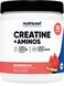 Nutricost Creatine Aminos 30 Servings Watermelon Flavored 5000mg Creatine Monohydrate 5000mg Amino BCAA Blend Per Serving