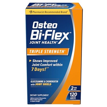 Osteo Bi-Flex Osteo BiFlex Triple Strength Glucosamine Chondroitin Supplement Improve Joint Function Strength Flexibility Mobility 120 Coated Tablets