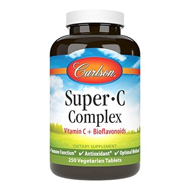 Carlson SuperC Complex Vitamin C Bioflavonoids Immune Function Optimal Wellness Antioxidant 250 Vegetarian Tablets