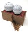 THY COLLECTIBLES Galaxy Pattern Marble Stone Chinese Healthy Exercise Massage Baoding Balls
