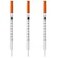 MED NEEDLE U100 1mLcc Syringes with 29G 14 6mm Individually Wrapped Pack of 25