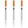 MED NEEDLE U100 1mLcc Syringes with 29G 14 6mm Individually Wrapped Pack of 25