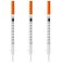 MED NEEDLE U100 1mLcc Syringes with 29G 14 6mm Individually Wrapped Pack of 25