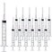 Sirulken 25 Pack 3ml 18Ga Lab Syringe Tools with Measurement Individually Packed