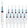 Sirulken 25 Pack 3ml 23Ga Lab Syringe Tools with Measurement Individually Packed