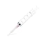 HaBeuniver 12 Pack 20ml Plastic Syringes with 18G Individually Sealed packed