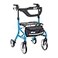 Drive Medical Nitro Sprint Foldable Rollator Walker with Seat Tall Height Lightweight Rollator with Large Wheels Folding Rollator Four Wheel Rolling Walker Blue