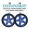 Top Glides 8 OffRoad Walker Wheel Kits with Flexfit Universal Ski Glides Blue
