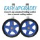 Top Glides 8 OffRoad Walker Wheel Kits with Flexfit Universal Ski Glides Blue