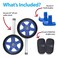 Top Glides 8 OffRoad Walker Wheel Kits with Flexfit Universal Ski Glides Blue