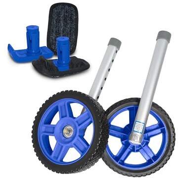 Top Glides 8 OffRoad Walker Wheel Kits with Flexfit Universal Ski Glides Blue
