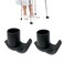 MESINURS Walker Glide Skis Universal Replacement Feet Rubber Tips Cap for Folding Walker 118 Inch 28mm 2 Counts Black