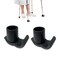MESINURS Walker Glide Skis Universal Replacement Feet Rubber Tips Cap for Folding Walker 118 Inch 28mm 2 Counts Black